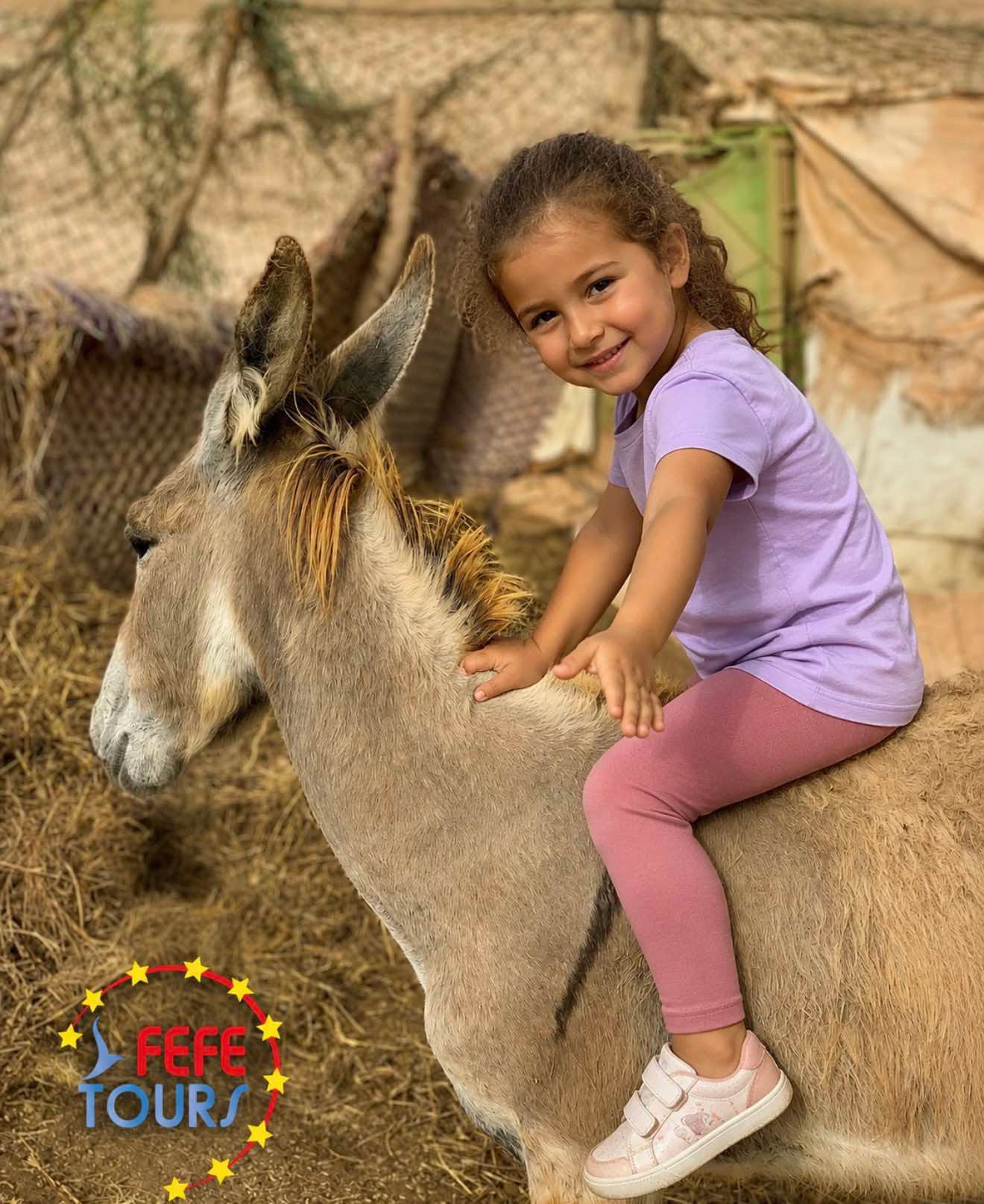 Child enjoying a local farm experience