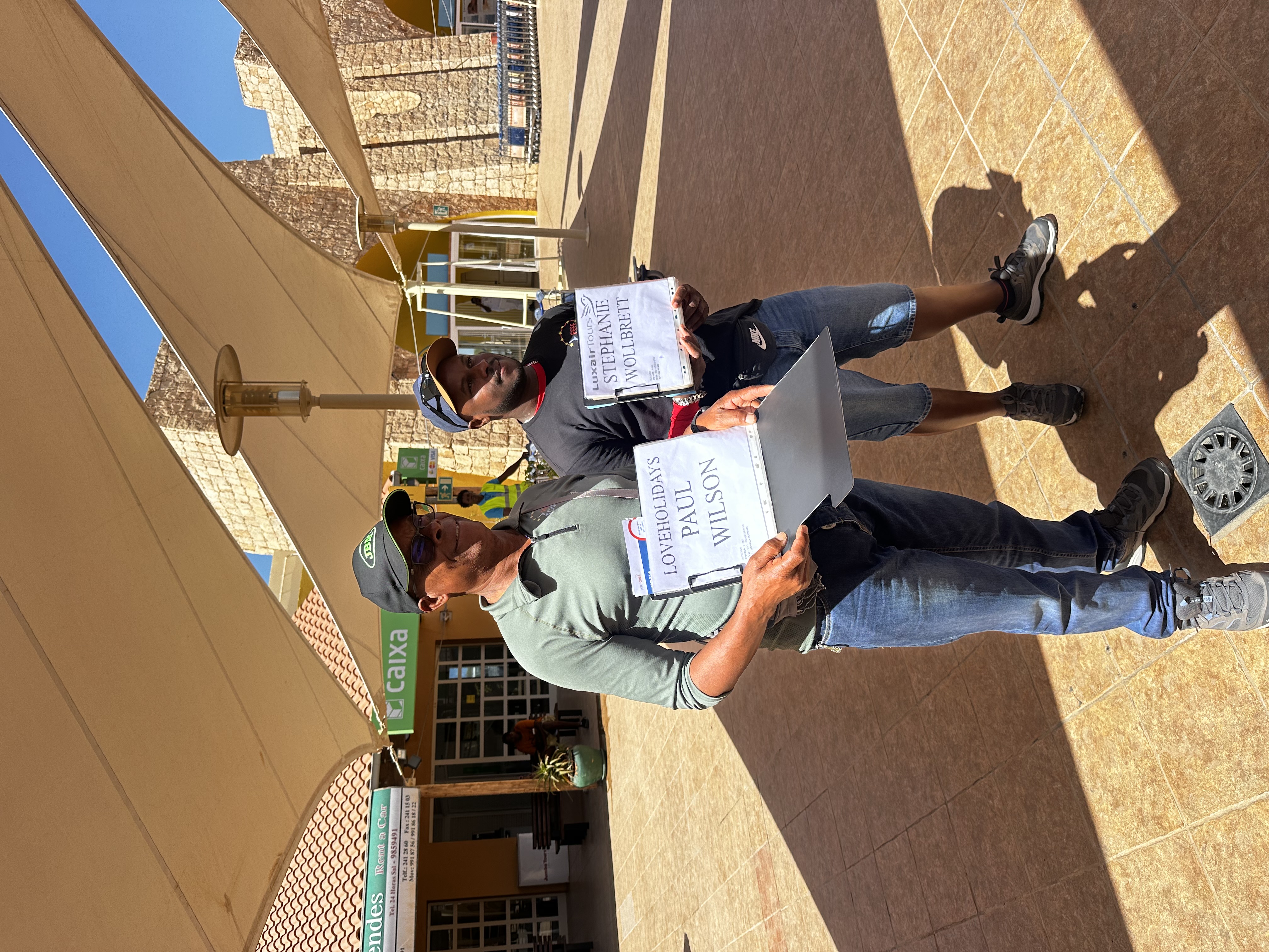 Fefetours team welcoming guests at Boa Vista airport